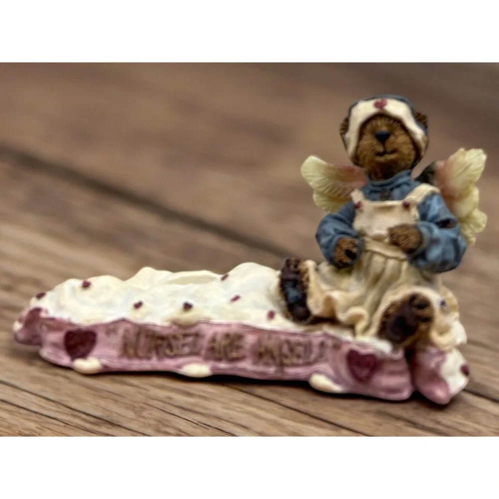Boyd's Bear Rosemary Bearhugs...T.L.C. Nurse Figurine‎ w/ Picture Frame #27359
